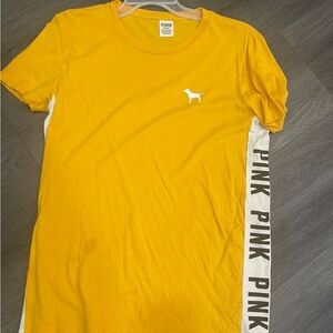 PINK Victoria's Secret Yellow Tee